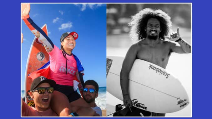 Brisa Hennessy y Carlos Muñoz en Championship Tour 2022 - AccionyDeporte - Surf