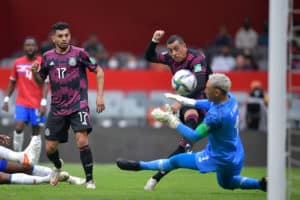 Jesús Manuel Corona, Rogelio Funes Mori y Keylor Navas - México 0 a 0 Costa Rica - Ruta a Qatar 2022
